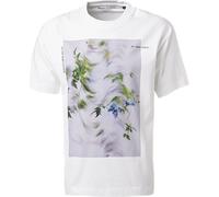 Marc O'Polo T-Shirt Herren Kurzarm Rundhals Baumwolle weiß, XXL