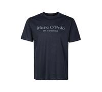 Marc O'Polo Herren T-Shirt aus Bio-Baumwolle mit Rundhalsausschnitt, Blau (Dark Navy), XS