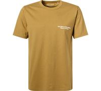 Marc O'Polo T-Shirt Herren Regular Fit Kurzarm Rundhals Baumwolle gelb, XXL