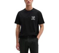 T-Shirt MARC O'POLO, Jungen, Gr. S, schwarz, Jersey, Obermaterial: 100% Baumwolle, loose fit normal, Rundhals, Shirts T-Shirt, loose aus Bio-Baumwolle (64407045-S) schwarz