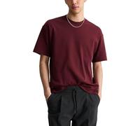 Marc O'Polo DENIM Relaxed Fit T-Shirt aus reiner Baumwolle in Bordeaux, Größe L