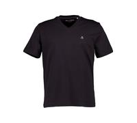 Marc O'Polo T-Shirts Herren Regular Fit Kurzarm V-Ausschnitt Baumwolle schwarz, 3XL