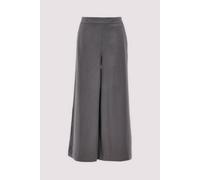 Marc O'Polo Cropped Wide Fit Culotte aus Lyocell-Leinen-Mix in Dunkelgrau, Größe 38