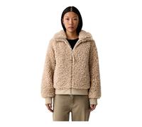 Blouson MARC O'POLO DENIM, Damen, Gr. M, sandpaper, Obermaterial: 100% Polyester. Futter: 100% Polyester, Rippstrickbündchen, Jacken Blouson, Stehkragen, Teddy-Blouson regular fit (71350356-M) sandpap