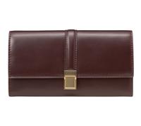 Geldbörse MARC O'POLO "aus edlem Rindleder", lila (schwarz aubergine), Leder, unifarben, Kleinlederwaren (93617517-0) schwarz aubergine