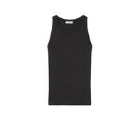 Marc O'Polo Damen Tanktop Shaped Fit aus Bio-Baumwolle, Ripp-Jersey, Schwarz M