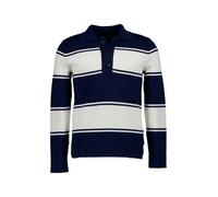 Marc O'Polo Troyer Herren Regular Fit Baumwolle blau gestreift, XXL