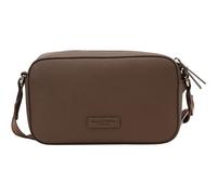 Umhängetasche MARC O'POLO "aus einer Lederalternative aus recyceltem Polyester", Damen, Gr. B/H/T: 23cm x 14cm x 6cm, braun (schwarz walnut), Polyester, unifarben, Taschen Umhängetasche (39104349-0) s