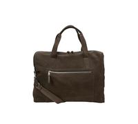 Weekender MARC O'POLO "aus softem Veloursleder", Gr. B/H/T: 50cm x 45cm x 22cm, schwarz nickle, Leder, unifarben, Taschen Weekender (74136144-0) schwarz nickle