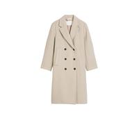 Coat, hairy wool, double breasted, welt pockets CHALKY MAUVE MELANGE 38 CHALKY MAUVE MELANGE