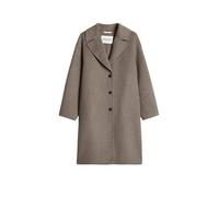 Wollmantel MARC O'POLO "aus hochwertigem Melange-Doubleface", Damen, Gr. 40, beige (stone taupe melange), Obermaterial: 50% Wolle (Schafwolle), 50% Polyester, unifarben, regular fit, Mäntel (32049150-