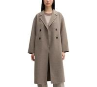 Wollmantel MARC O'POLO "aus hochwertigem Melange-Doubleface", Damen, Gr. 42, beige (stone taupe melange), Obermaterial: 50% Wolle, 47% Polyester, 3% Sonstige Fasern, unifarben, relaxed fit, Mäntel (38
