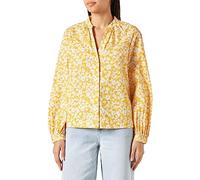 Marc O'Polo Women's 302096942137 Blouse, deep V-Neck, small Stand-up