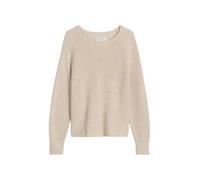 Rundhalspullover MARC O'POLO "aus Heavy-Weight-Organic-Cotton" Gr. XXL, beige Damen Pullover Rundhalspullover (36530359-XXL)