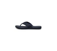 Zehentrenner MARC O'POLO "Pasquale", Herren, Gr. 45, nachtblau, Leder, Textil, unifarben, Schuhe Zehentrenner, Sommerschuh, Strandschuh, Urlaubsschuh mit Ziernähten (21716053-45) nachtblau