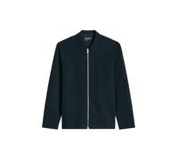 Sweatjacke MARC O'POLO "mit feiner Struktur", Herren, Gr. XL, schwarz (schwarz navy), Obermaterial: 100% Baumwolle, unifarben, regular fit, Sweatjacken Sweatjacke (29508409-XL) schwarz navy