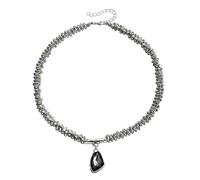 MARCBUSE Vielseitige Halskette aus facettierter Legierung, leicht, bequeme Passform, ideales Geschenk für Geburtstage oder Jahrestage, modische Halskette, Einheitsgröße, Wie beschrieben, Wie