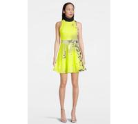 Marcell von Berlin Women's Short Sleeveless Sequin Dress With Velvet Collar Yel Größe: 34 | Minikleider Outlet | Damen | Weiß