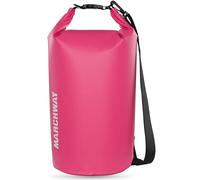 MARCHWAY Schwimmender wasserdichter Packsack, 5 l/10 l/20 l/30 l/40 l, Roll-Top-Sack hält Ausrüstung trocken für Kajakfahren, Rafting, Bootfahren, Schwimmen, Camping, Wandern, Strand, Angeln (Rosa, 5