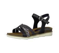 Marco Tozzi 2-2-28410-24/087 BLACK/ZEBRA Keilsandaletten FS 2020 für Damen, schwarz, Größe 37 EU