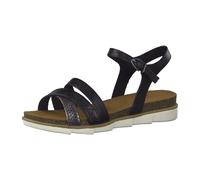 Marco Tozzi 2-2-28410-28/096 BLACK ANT.COMB Riemchensandalen FS 2022 für Damen, schwarz, Größe 40 EU