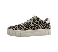 MARCO TOZZI Damen Sneaker flach mit Schnürsenkeln Vegan, Mehrfarbig (Leo Dune), 39 EU