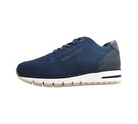 MARCO TOZZI Damen Sneaker flach Sportlich Bequem, Blau (Navy Comb), 37 EU
