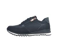 Marco Tozzi Damen Sneaker Elegant – flach, mit Schnürsenkeln & Reißverschluss, Schwarz 41