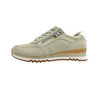 Marco Tozzi Damen Sneaker weiches Feel Me Wechselfußbett weiches Innenfutter Vegan Modern, grün (Matcha Comb), 37 EU