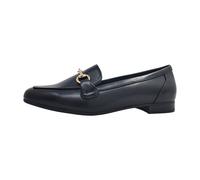 MARCO TOZZI Damen Slipper mit Blockabsatz Vegan, Schwarz (Black/gold), 39 EU
