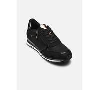Marco Tozzi Damen Sneaker – flach, mit Schnürsenkeln & Reißverschluss – Schwarz/Copper Gr. 40