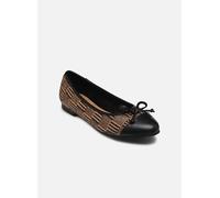 Ballerina MARCO TOZZI, Damen, Gr. 36, schwarz kombiniert, Lederimitat, Synthetik, kontrastfarbene Details, Schuhe Ballerina, Schlupfschuh, Businesschuh in veganer Verarbeitung (90411014-36)