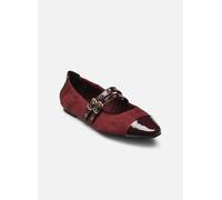 Marco Tozzi Damen Ballerinas mit Riemen Spitz, Rot (Bordeaux Comb), 41 EU