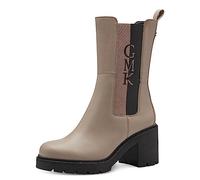 MARCO TOZZI by Guido Maria Kretschmer Damen Chelsea Boots aus Kunstleder mit Absatz, Braun (Taupe Comb), 41