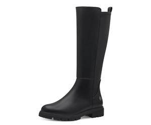 MARCO TOZZI by Guido Maria Kretschmer Damen Hohe Stiefel ohne Absatz Flach mit Reißverschluss, Schwarz (Black), 36 EU