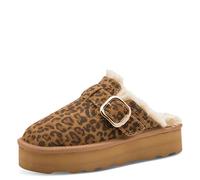 Marco Tozzi by Gudio Marie Kretschmer Damen Pantolette Leder Warmfutter Leo Print