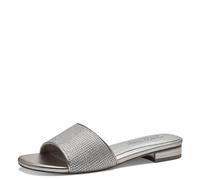 MARCO TOZZI by Guido Maria Kretschmer Damen Pantoletten mit Blockabsatz Glitzer, Beige (Platinum), 38 EU