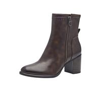MARCO TOZZI by Guido Maria Kretschmer Damen Stiefeletten mit Absatz aus Kunstleder mit Reißverschluss, Braun (Cafe Antic), 41 EU