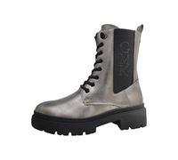 Marco Tozzi Damenstiefel metallic (Pewter) mit Plateau und Reißverschluss, Gr. 39