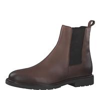 MARCO TOZZI by Guido Maria Kretschmer Herren Chelsea Boots aus Leder mit Reißverschluss, Braun (Cognac), 41