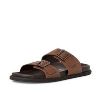 MARCO TOZZI by Guido Maria Kretschmer Herren Pantoletten aus Leder mit Schnallen, Braun (Chestnut), 43 EU