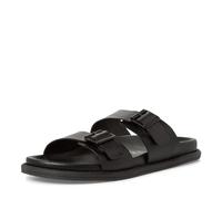 MARCO TOZZI by Guido Maria Kretschmer Herren Pantoletten aus Leder mit Schnallen, Schwarz (Schwarz), 43 EU