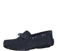 MARCO TOZZI by Guido Maria Kretschmer Herren Slipper aus Leder Flach, Blau (Navy), 44 EU