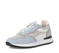 MARCO TOZZI by Guido Maria Kretschmer Herren Sneaker flach aus Leder mit dicker Sohle, Blau (Lt Blue Comb), 43 EU