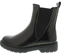 MARCO TOZZI Damen Chelsea Boots aus Kunstleder Flach, Schwarz (Black Brush), 39