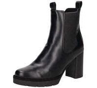 MARCO TOZZI Damen Chelsea Boots mit Blockabsatz Elegant, Schwarz (Black), 41 EU