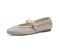Marco Tozzi Da.-Ballerina für Damen, beige, Größe 37 EU