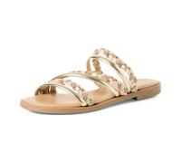 MARCO TOZZI Damen Sandale weiches Feel Me Fußbett Modisch, beige (Nature Comb), 39 EU