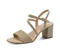 Marco Tozzi Da.-Sandalette für Damen, gold, Größe 37 EU