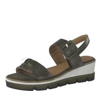 Marco Tozzi Da.-Sandalette für Damen, oliv, Größe 39 EU